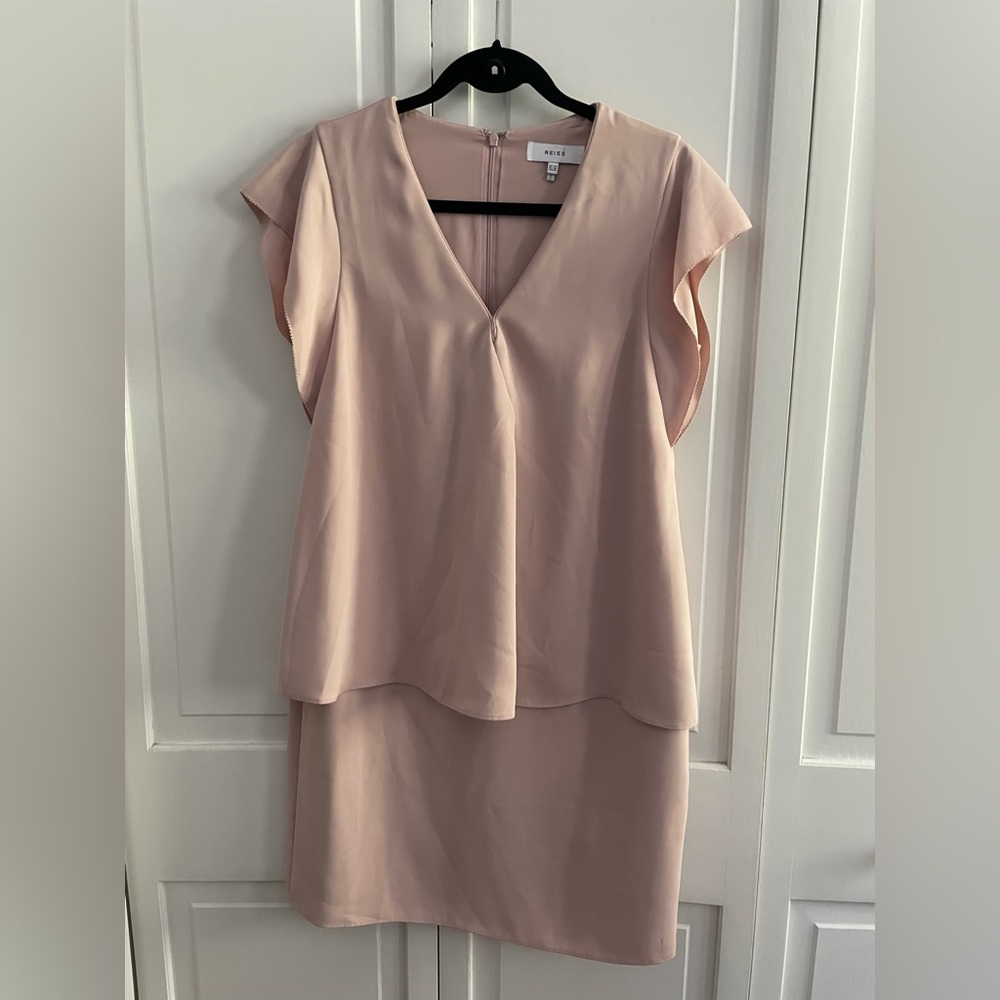 Reiss Soft Pink Midi Dress